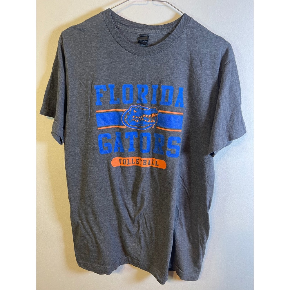 Gildan Mens T-Shirt Florida Gators Volleyball Graphic Heather Gray Size M